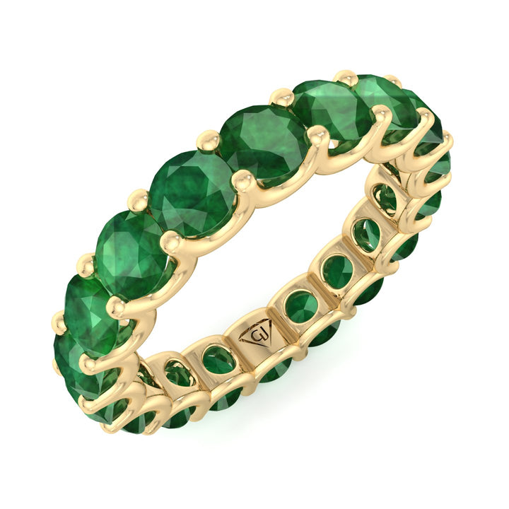 2-carat-round-cut-green-emerald-eternity-band-in-solid-yellow-gold