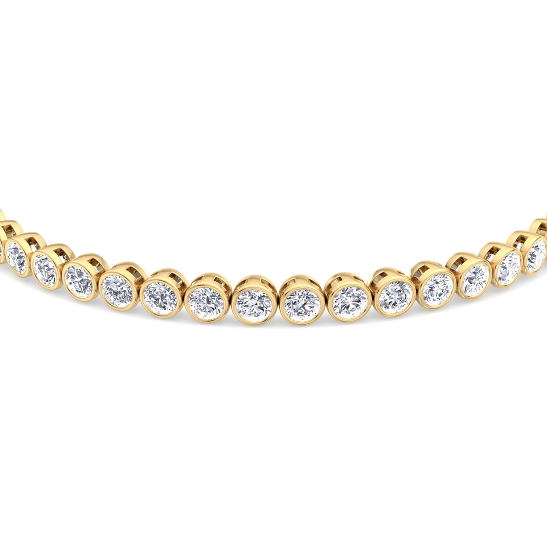 round-cut-bezel-set-diamond-tennis-bracelet-solid-yellow-gold