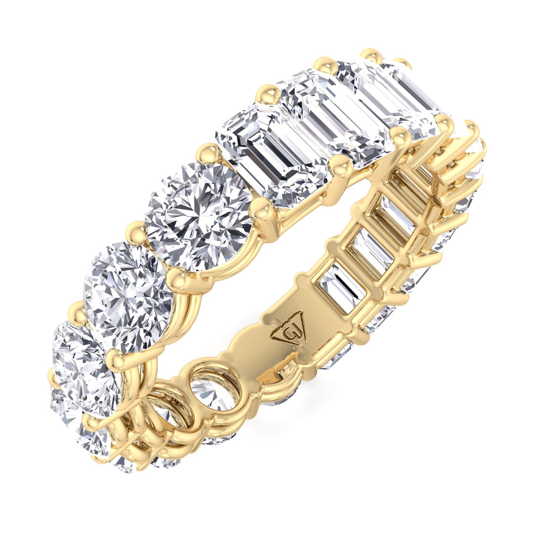4-carat-prong-set-round-cut-and-emerald-cut-diamond-eternity-band-in-solid-yellow-gold