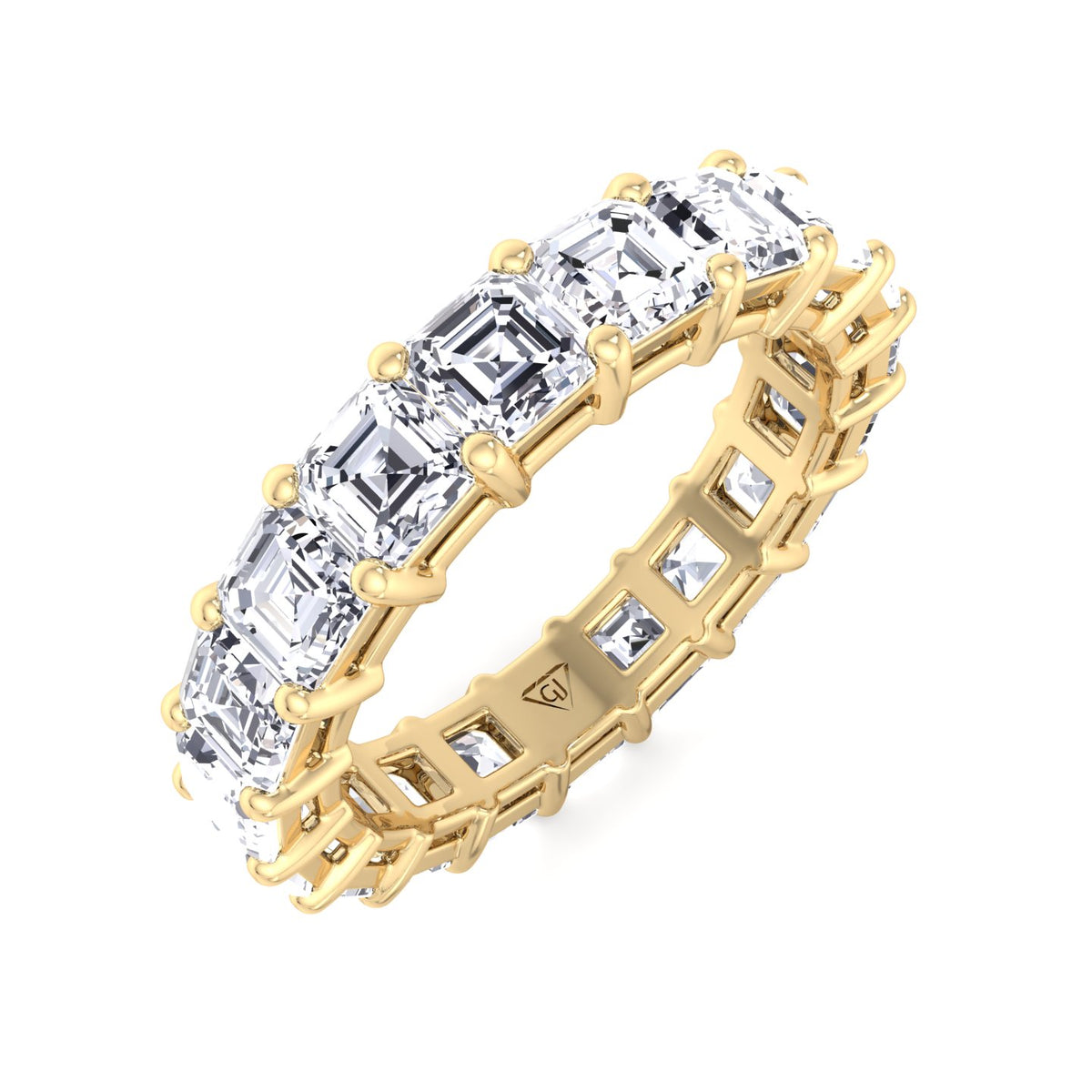 Naviti - Asscher Cut Diamond Eternity Band - Gem Jewelers Co