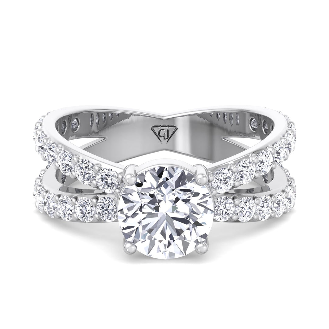  split-double-band-round-diamond-ring-with-side-stones-solid-white-gold