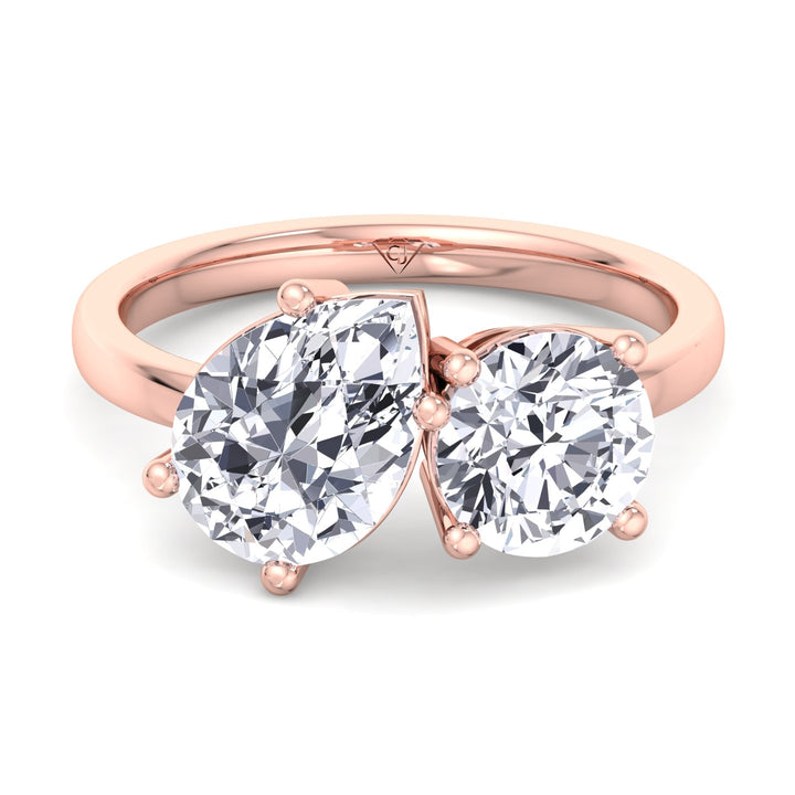 pear-and-round-cut-double-diamond-engagement-ring-solid-rose-gold