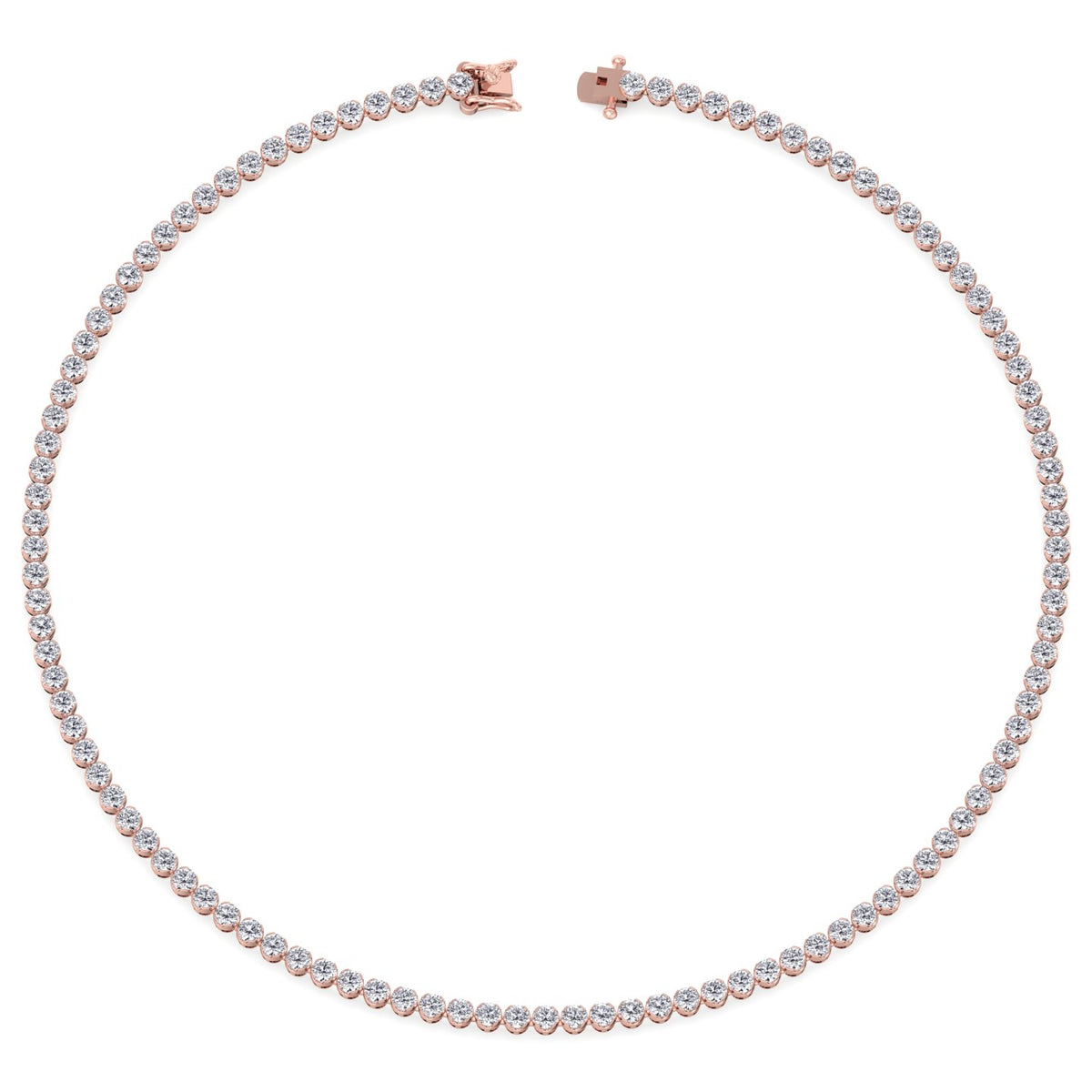 crown-prong-diamond-tennis-necklace-rose-gold