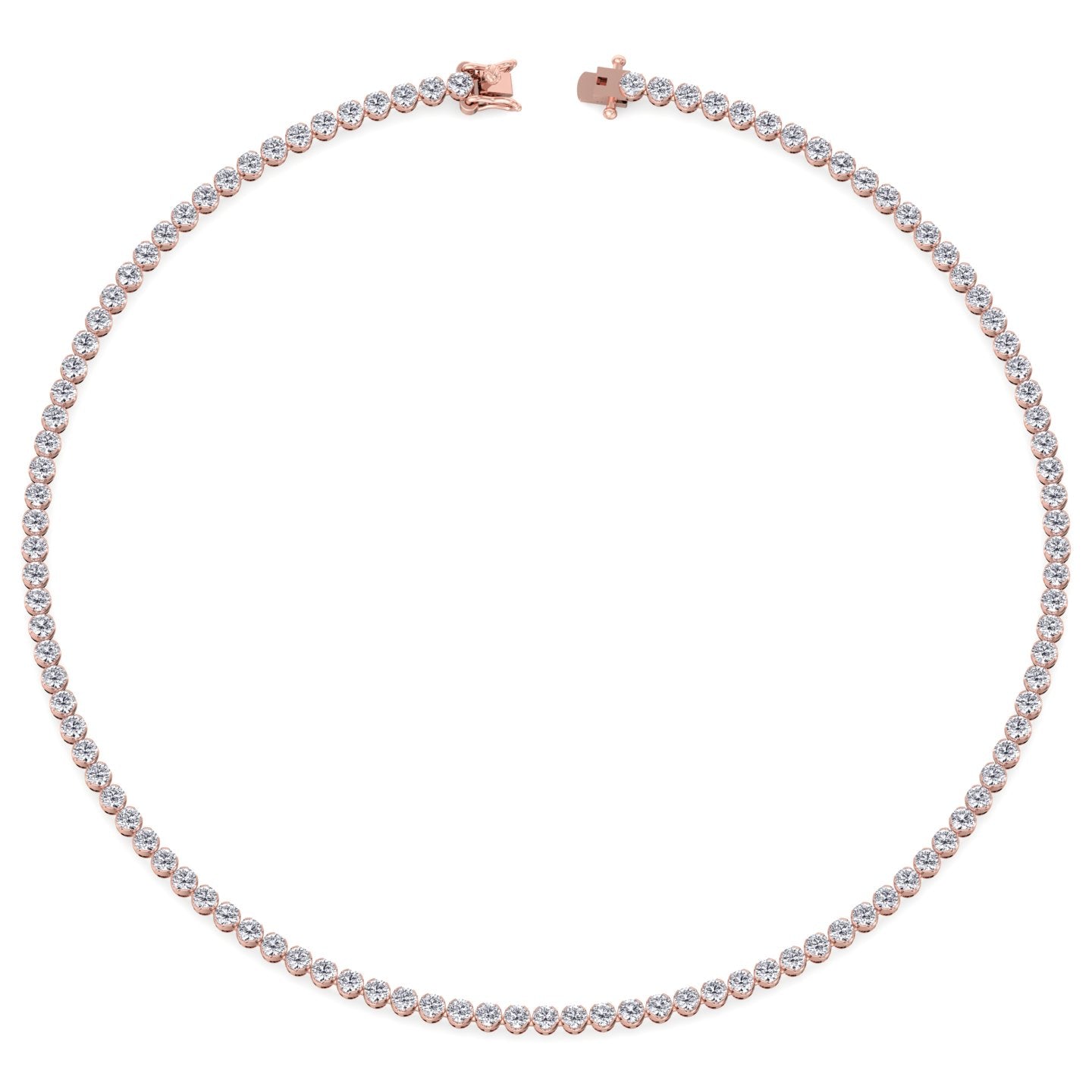 crown-prong-diamond-tennis-necklace-rose-gold