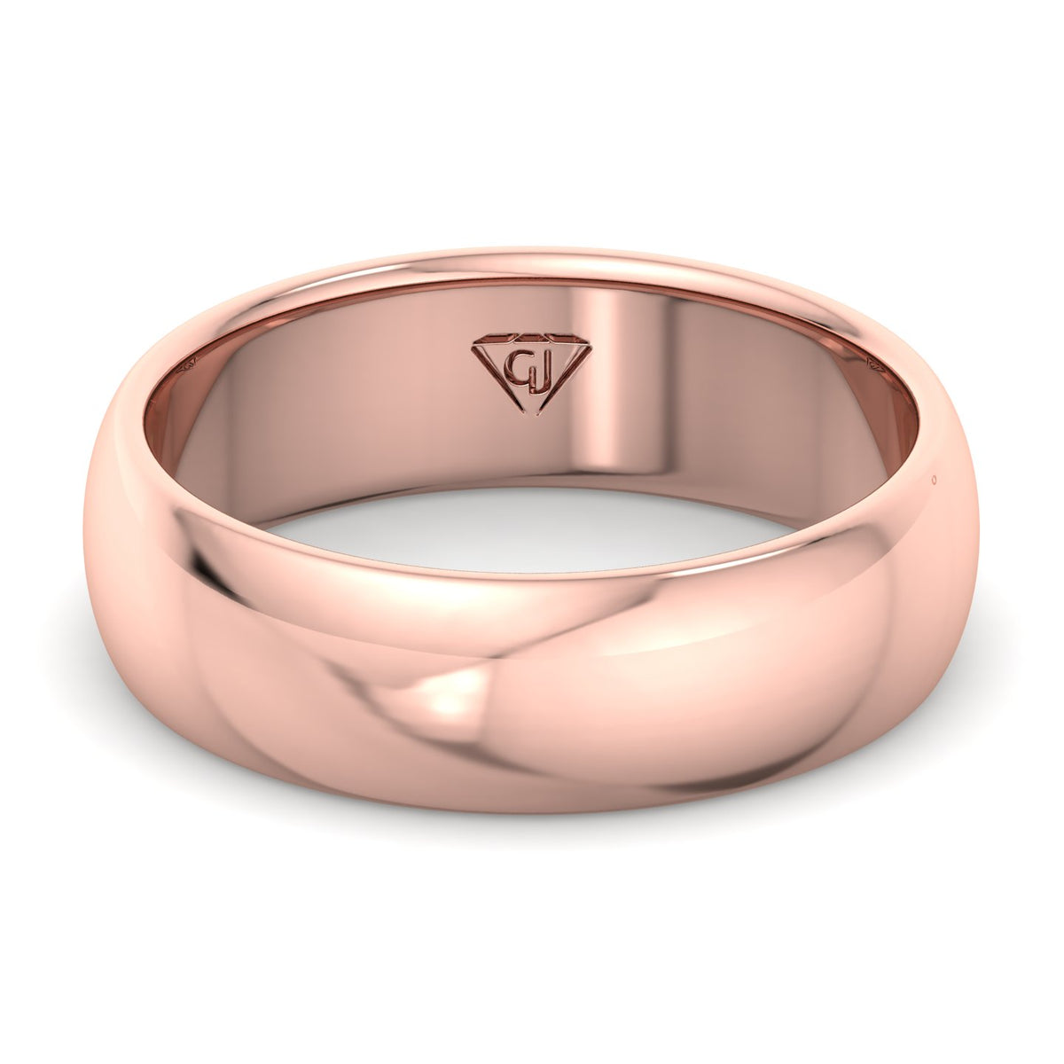 Kolt - Unisex Gold 6mm Band - Gem Jewelers Co