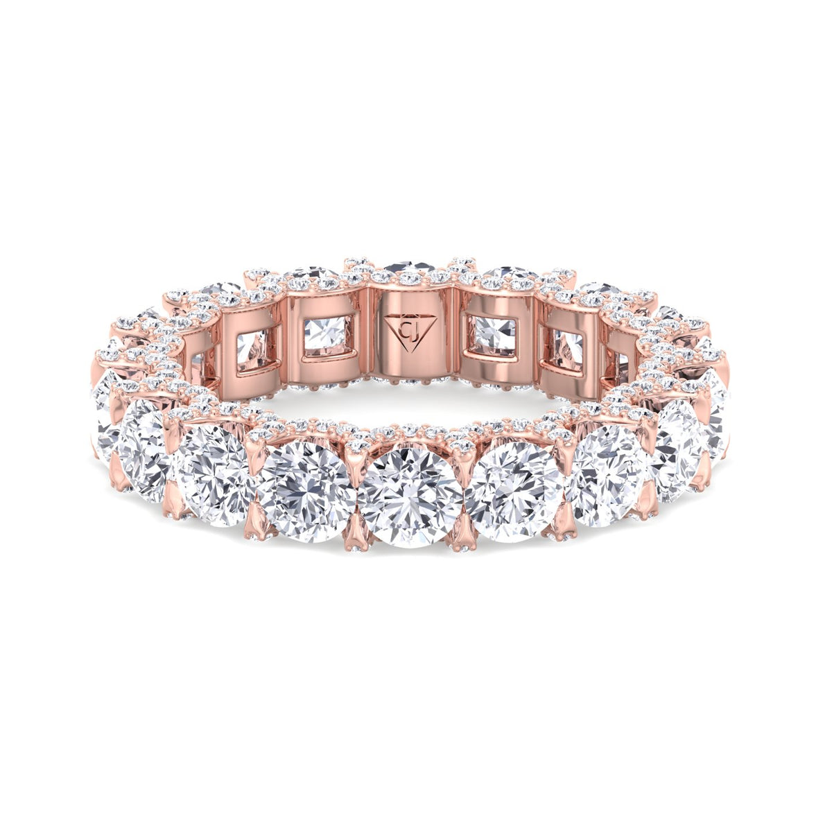 hidden-halo-round-diamond-eternity-band-solid-rose-gold
