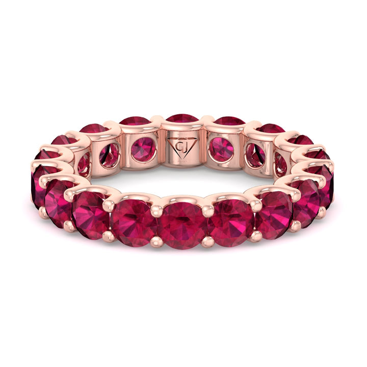 round-cut-red-ruby-eternity-band-solid-rose-gold