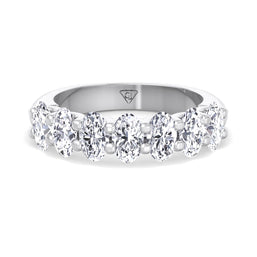 Oval Shape Diamond Band