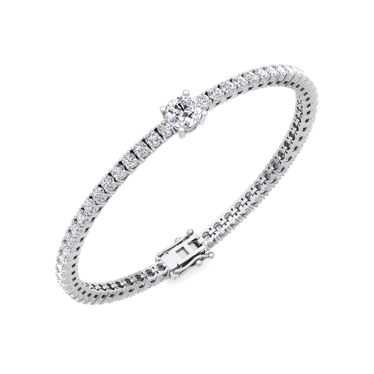 round-cut-center-stone-diamond-tennis-bracelet-in-solid-round-gold