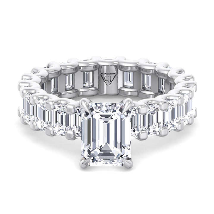 4-carat-emerald-cut-diamond-eternity-engagement-ring-u-prong-setting-in-white-gold