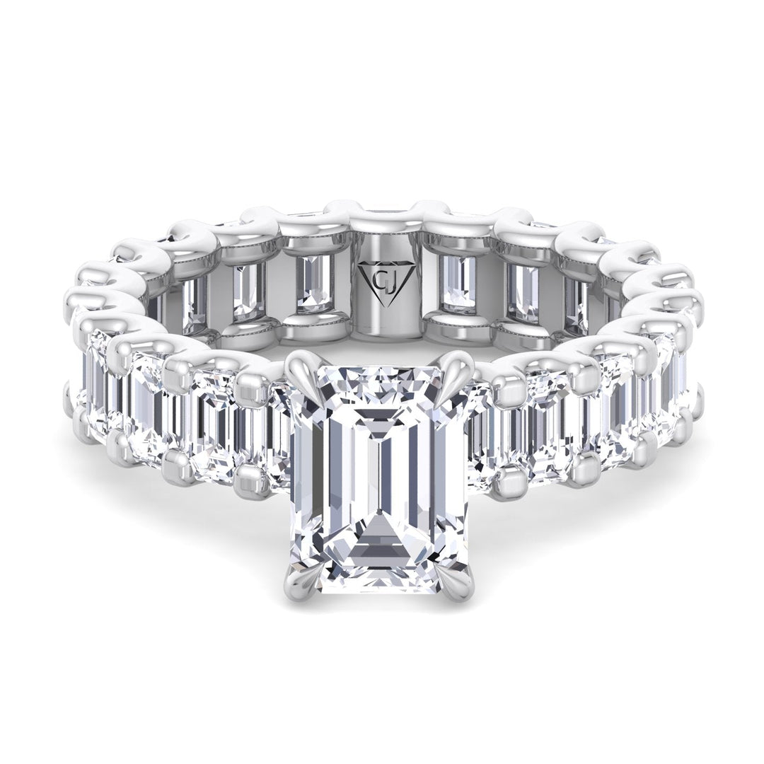  6-carat-emerald-cut-diamond-eternity-engagement-ring-u-prong-setting-in-platinum