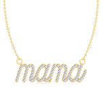 Matera- Mama Diamond and Gold Necklace - Gem Jewelers Co