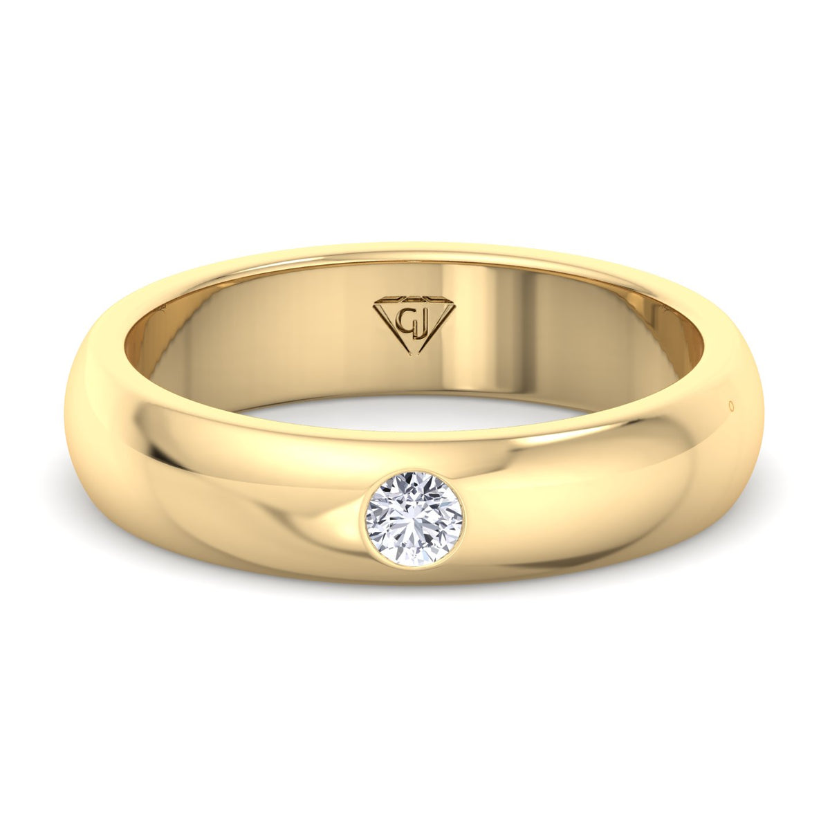 mens-single-diamond-band-in-yellow-gold