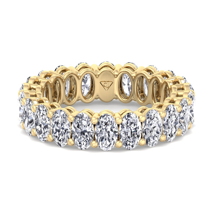 oval-cut-diamond-eternity-band-solid-yellow-gold