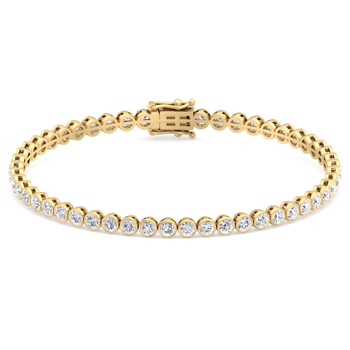 bezel-set-diamond-tennis-bracelet-solid-yellow-gold