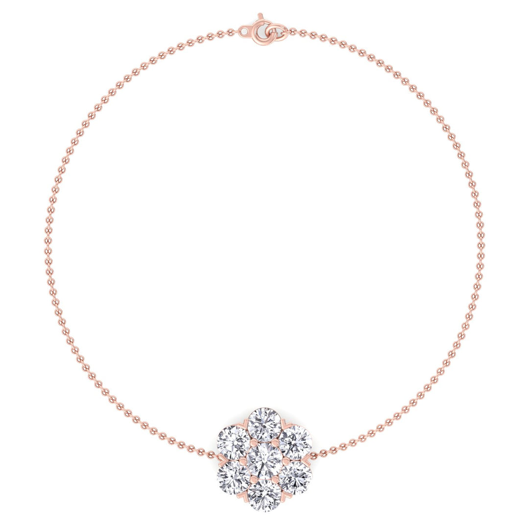 diamond-cluster-flower-rolo-bracelet-in-14k-rose-gold