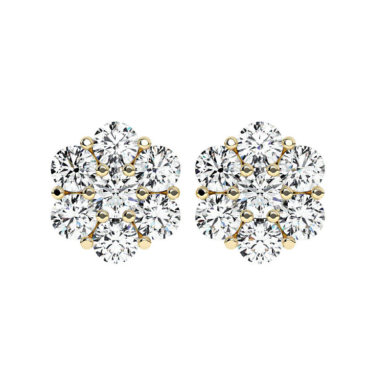 mens-diamond-cluster-earrings-in-yellow-gold