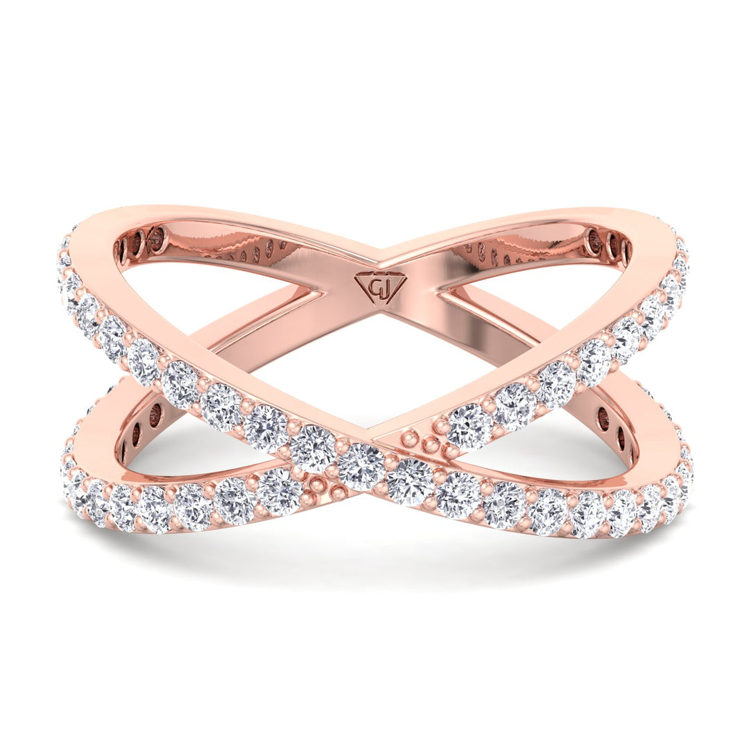 round-cut-diamond-crossover-double-ring-solid-rose-gold