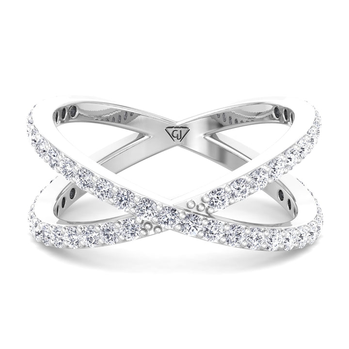round-cut-diamond-crossover-double-ring-solid-white-gold
