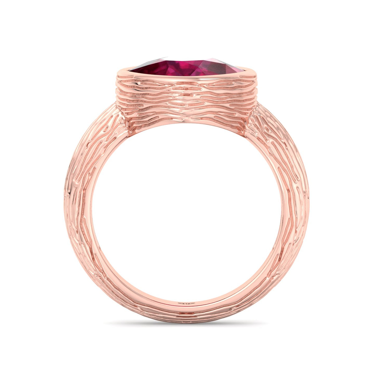 Cushion Cut Ruby Engagement Ring Rose Gold