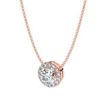  Round-Halo-Diamond-Pendant-Necklace-in-rose-gold
