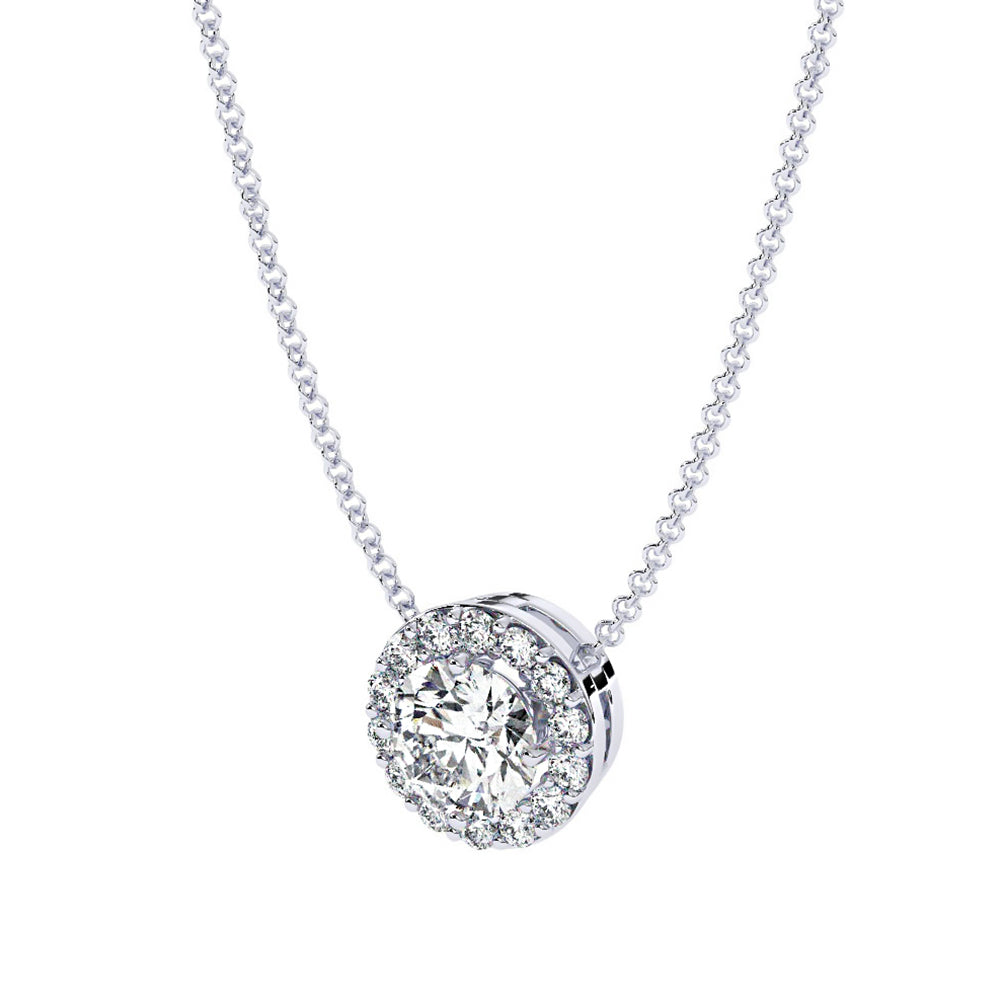  Round-Halo-Diamond-Pendant-Necklace-in-white-gold