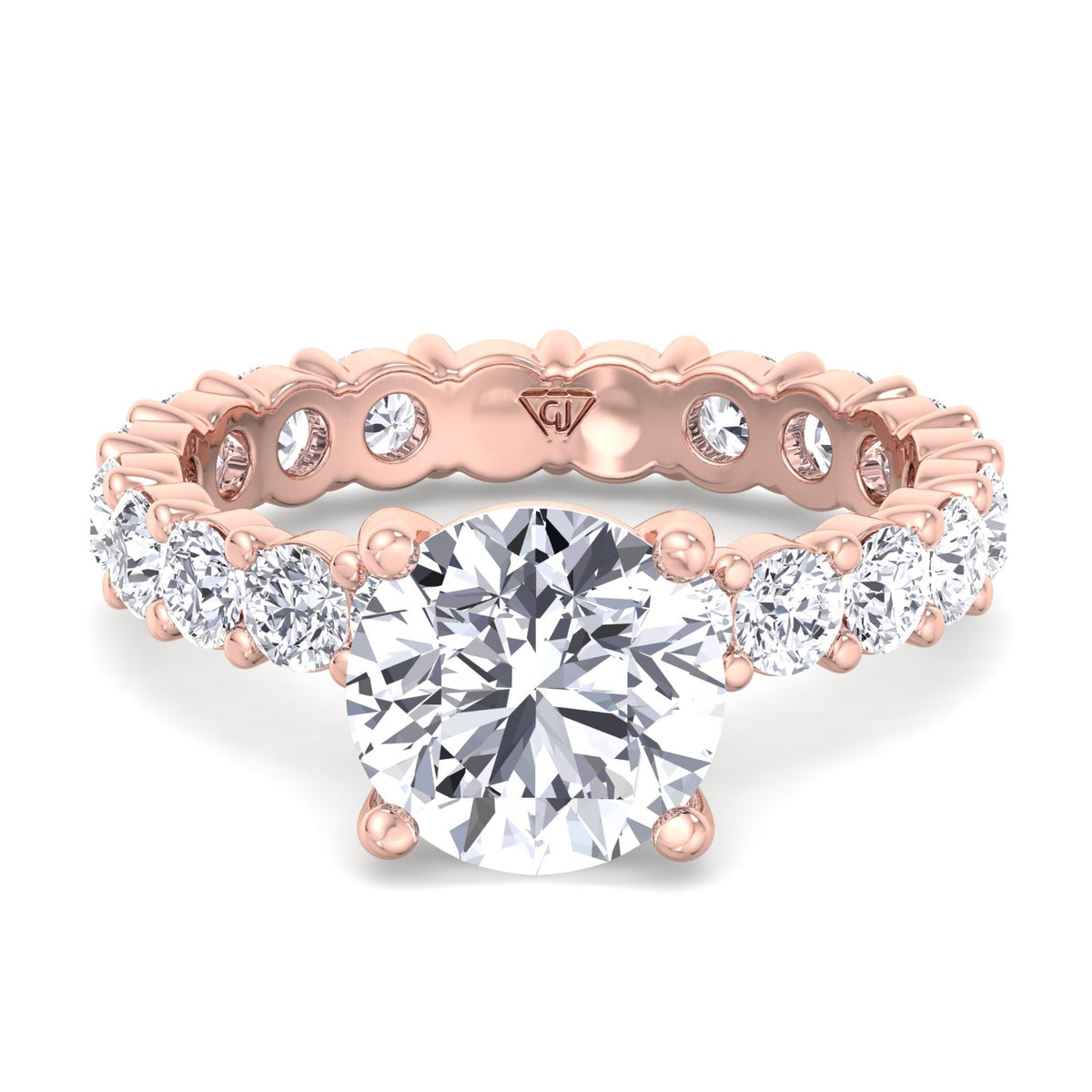 round-cut-diamond-eternity-style-engagement-ring-in-14k-rose-gold