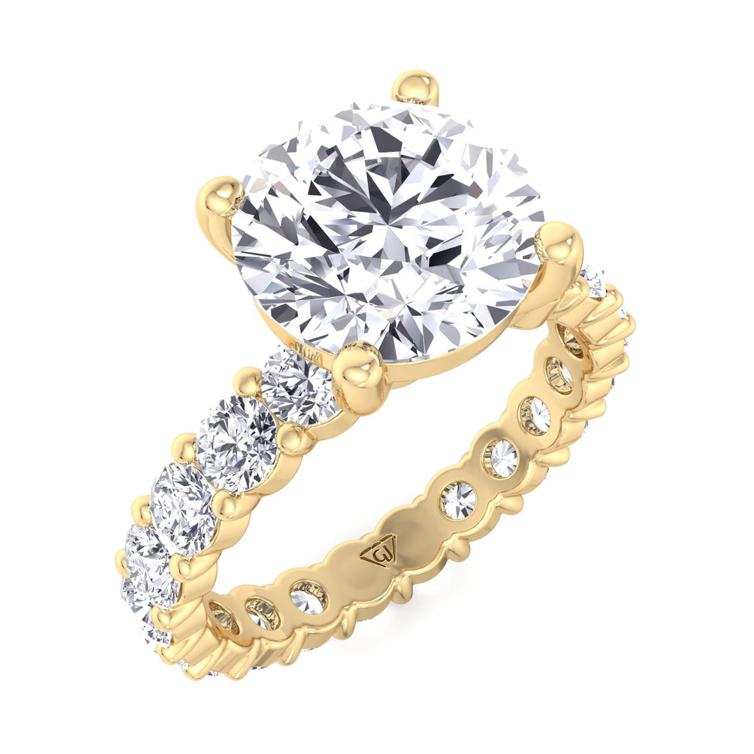 round-cut-diamond-eternity-style-prong-setting-engagement-ring-in-14k-yellow-gold