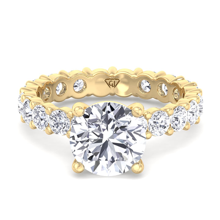 round-cut-diamond-eternity-style-engagement-ring-in-solid-yellow-gold