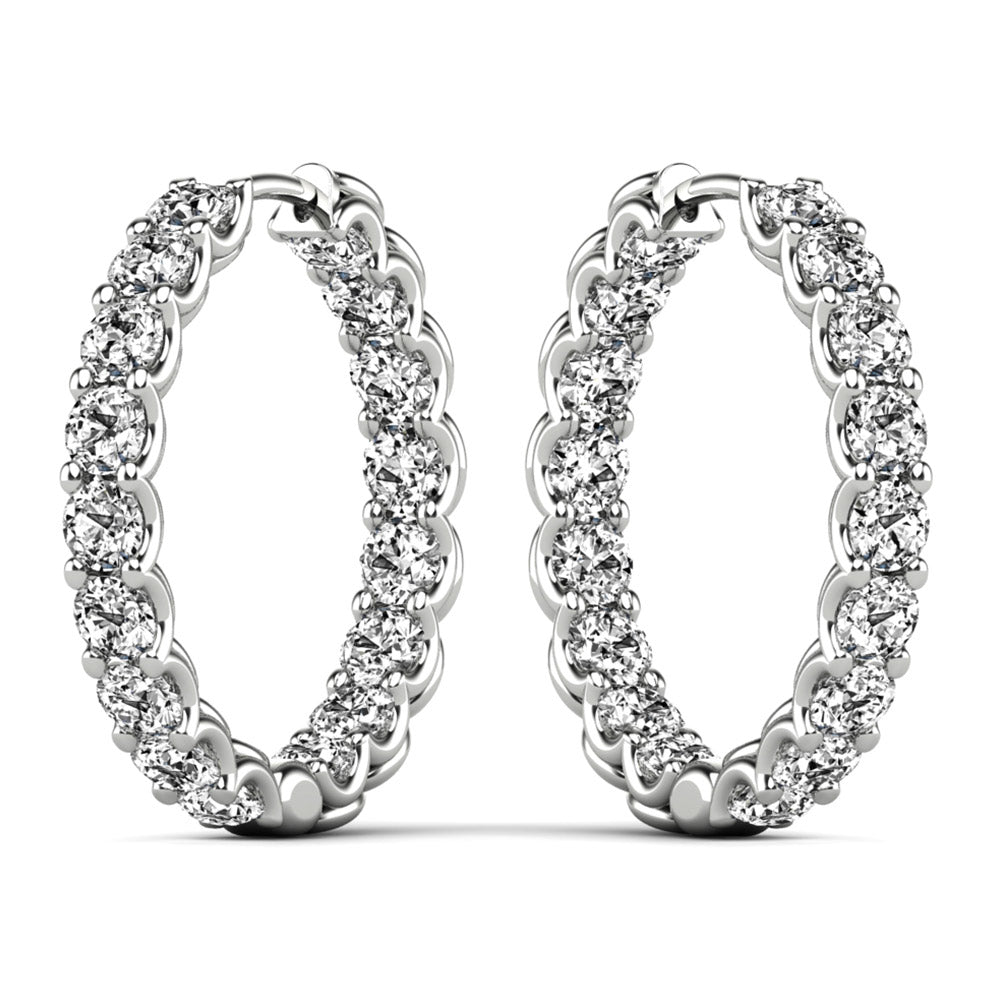 Grandeur Cubic Zirconia 92.5 Silver Earrings – Boldiful