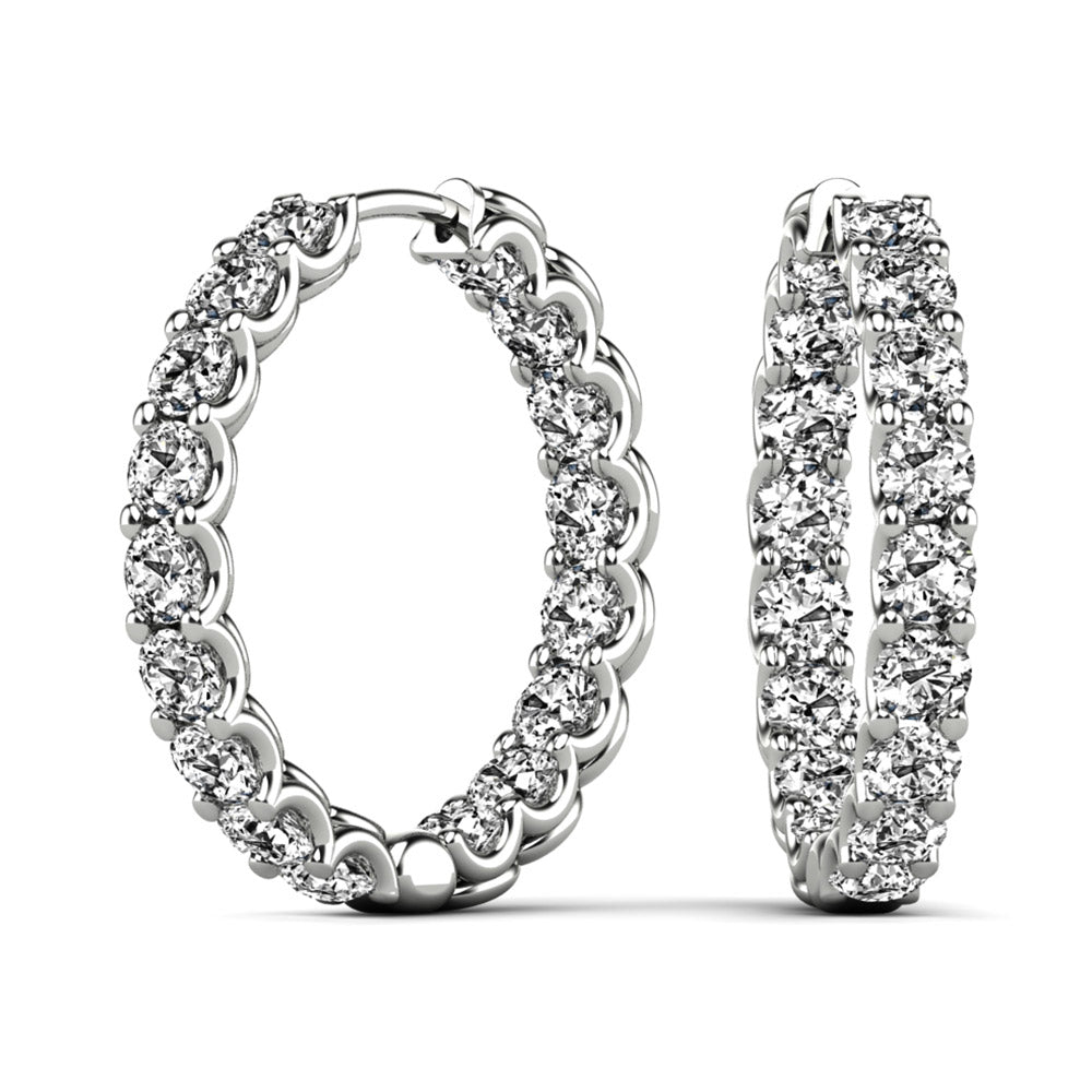 round-diamond-eternity-hoop-earrings