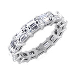 East to West Diamond Eternity Band White Gold