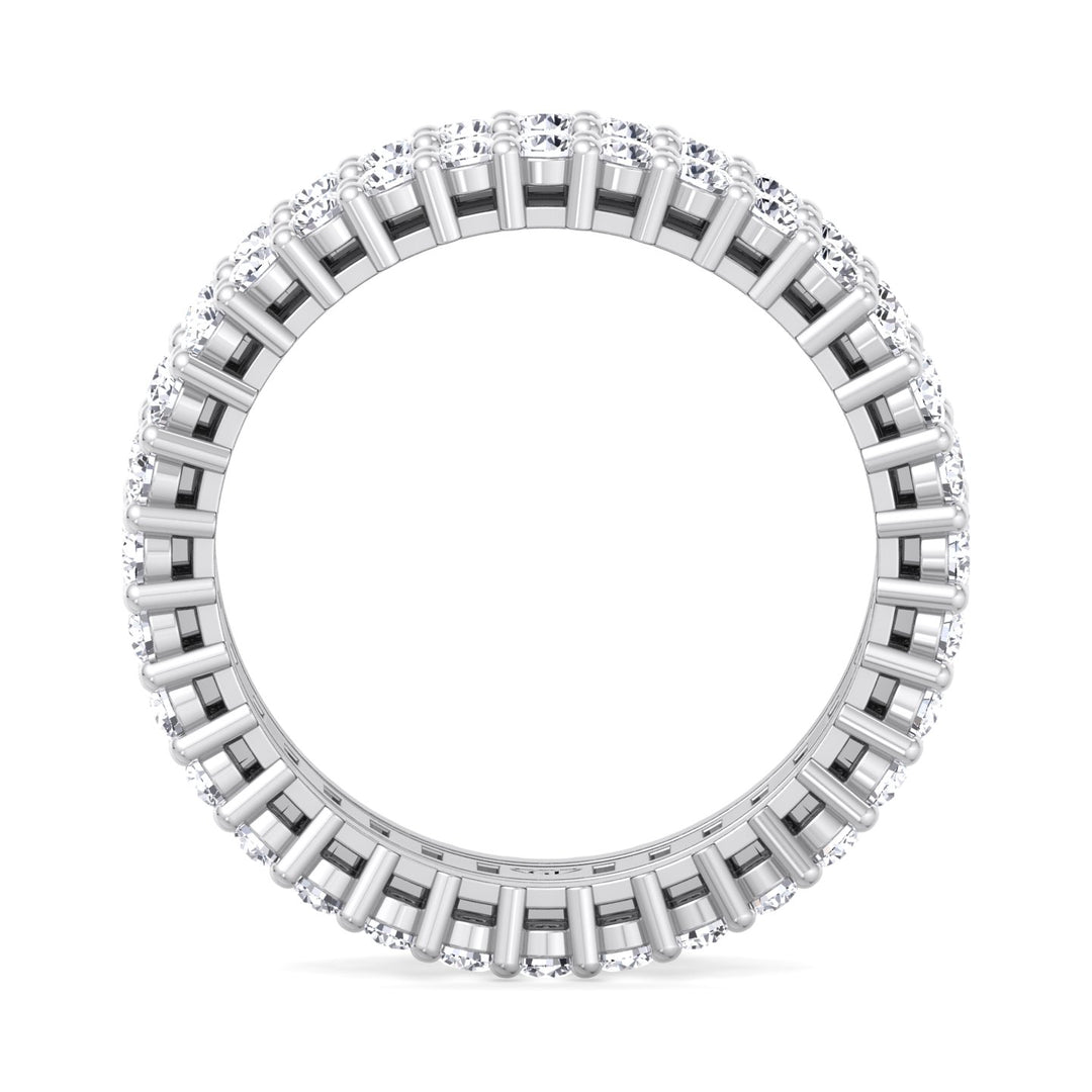 Exclusive Round & Baguette Natural Diamond Ring, White