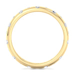 Gypsy Set Eternity Band, Yellow Gold, Profile