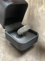 Trento - Round and Emerald Stacked Eternity Band - Gem Jewelers Co