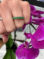 2-carat-round-emerald-eternity-band-in-14k-yellow-gold