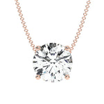 Classic-Round-Diamond-Pendant-in-rose-gold