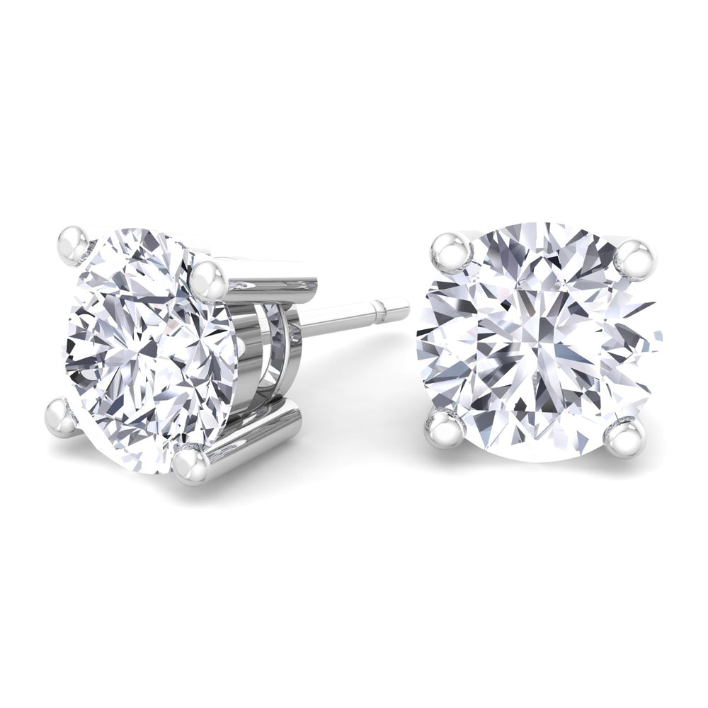 Men's Round Diamond Studs