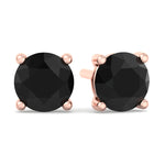 mens-round-black-diamond-studs-in-rose-gold