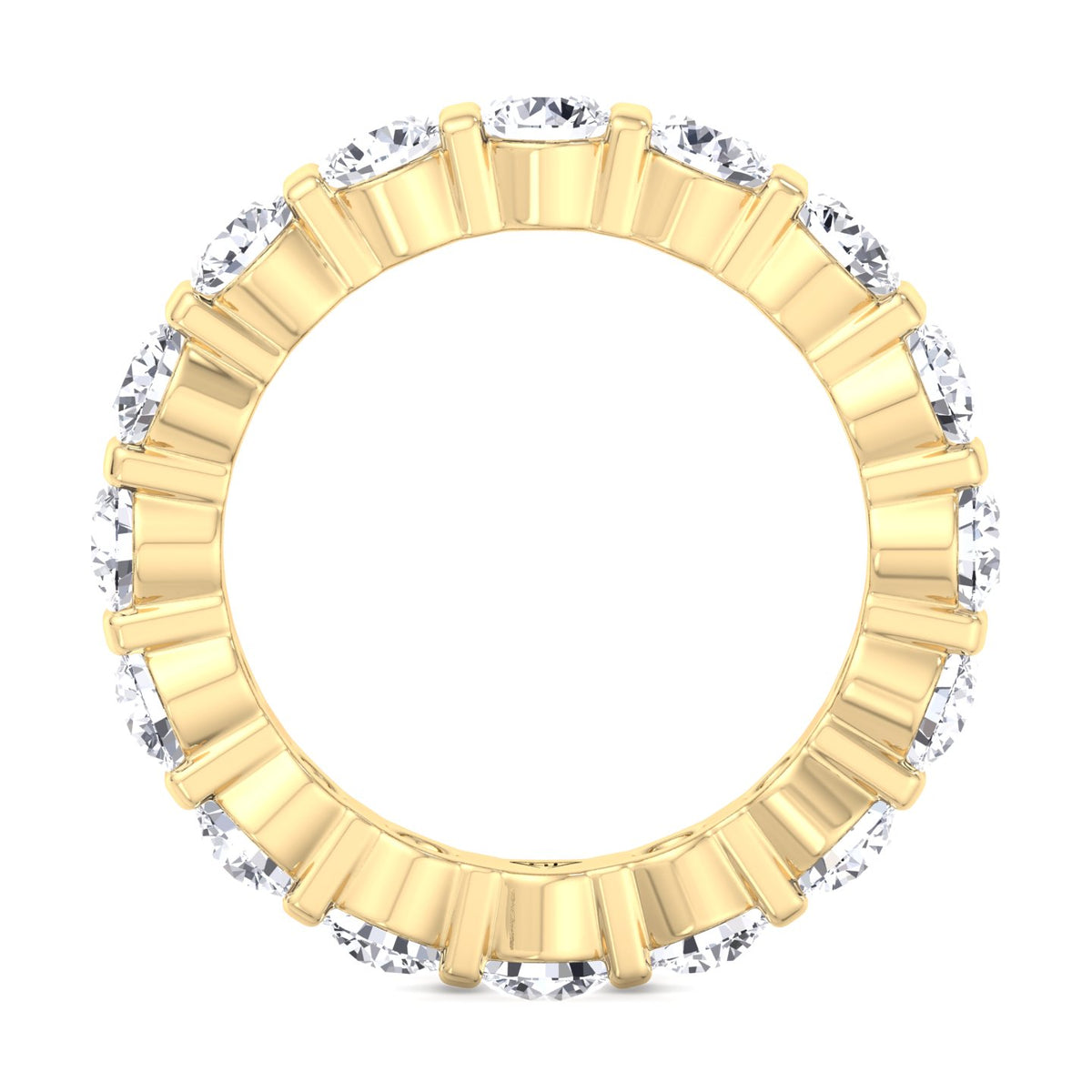 Panama Bar Set Eternity Band Yellow Gold