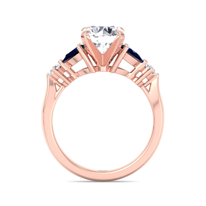 2.57ctw-round-cut-diamond-engagement-ring-with-blue-sapphire-pear-shape-sidestones-rose-gold