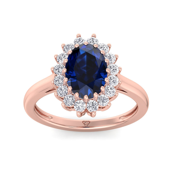 oval-cut-blue-sapphire-with-round-diamond-halo-engagement-ring-in-solid-rose-gold