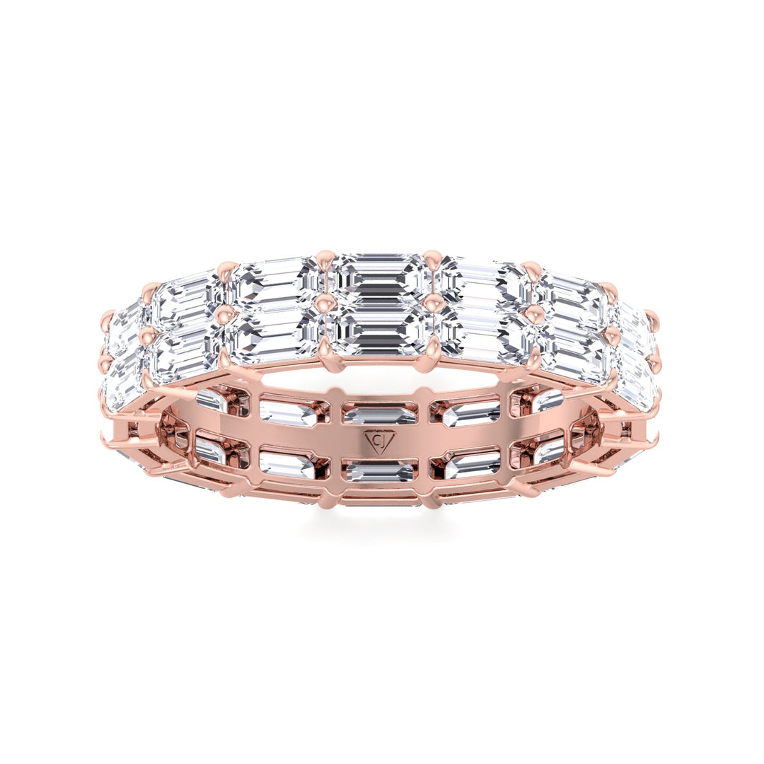 double-row-east-to-west-emerald-cut-diamond-eternity-band-solid-rose-gold