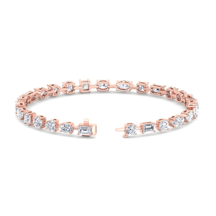 10.50-carat-total-weight-multi-shape-combo-diamond-tennis-bracelet-solid-rose-gold