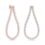 Macha - 2.40CT Teardrop Shape Diamond Fashion Earrings - Gem Jewelers Co
