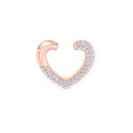 Capraia - 1.17CT T.W Heart Shaped Pave Diamond Ear Cuff - Gem Jewelers Co