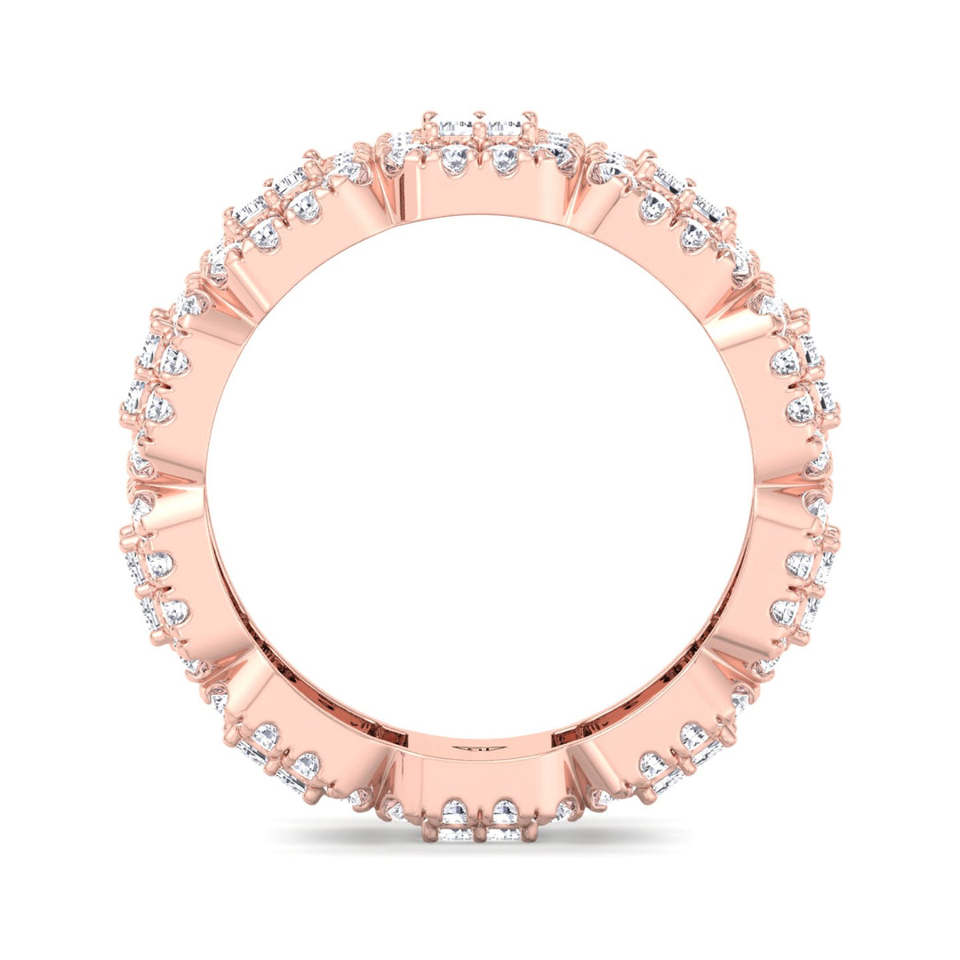 baguette-and-round-cut-cluster-diamond-eternity-band-solid-rose-gold-band