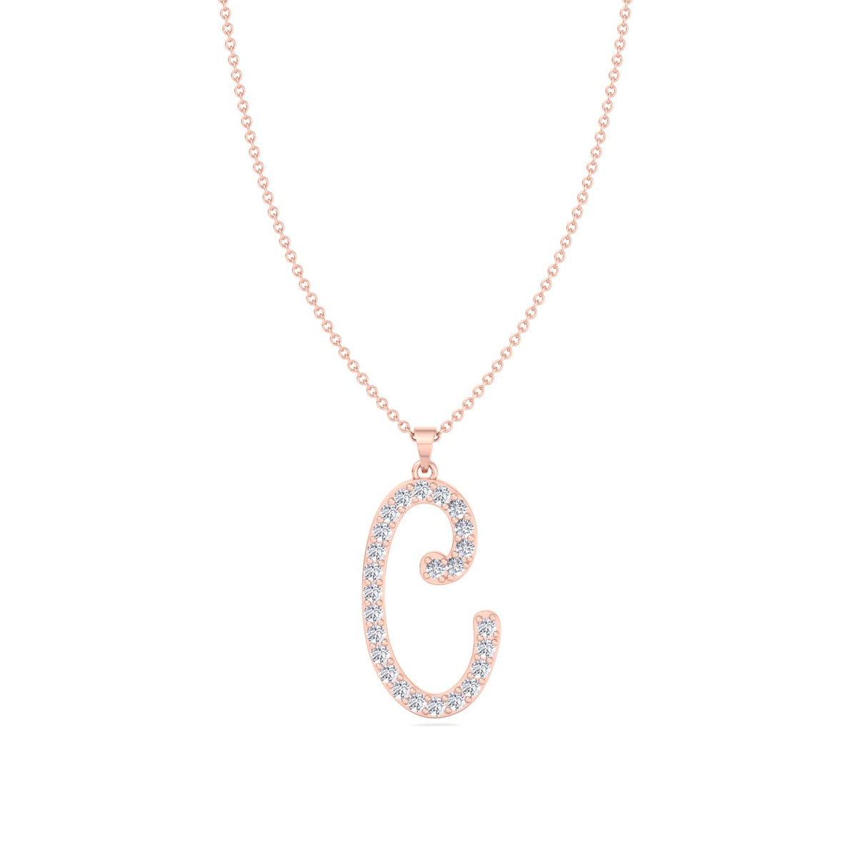 custom-diamond-initial-pendant-necklace-in-rose-gold