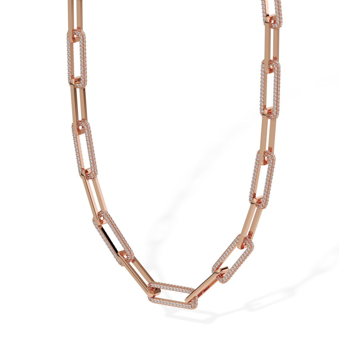 diamond-paperclip-link-necklace-in-14k-rose-gold