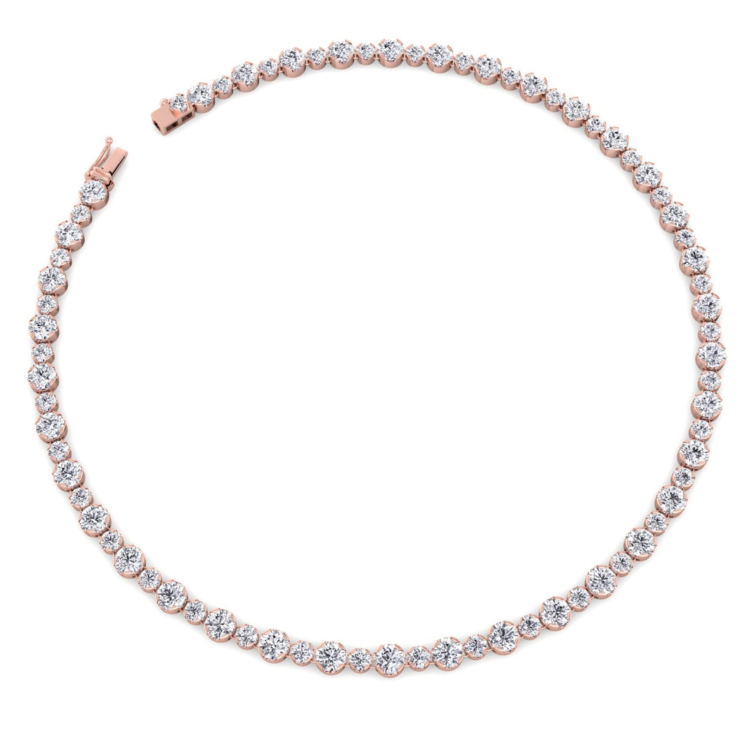 alternating-size-diamond-tennis-necklace-in-14k-rose-gold